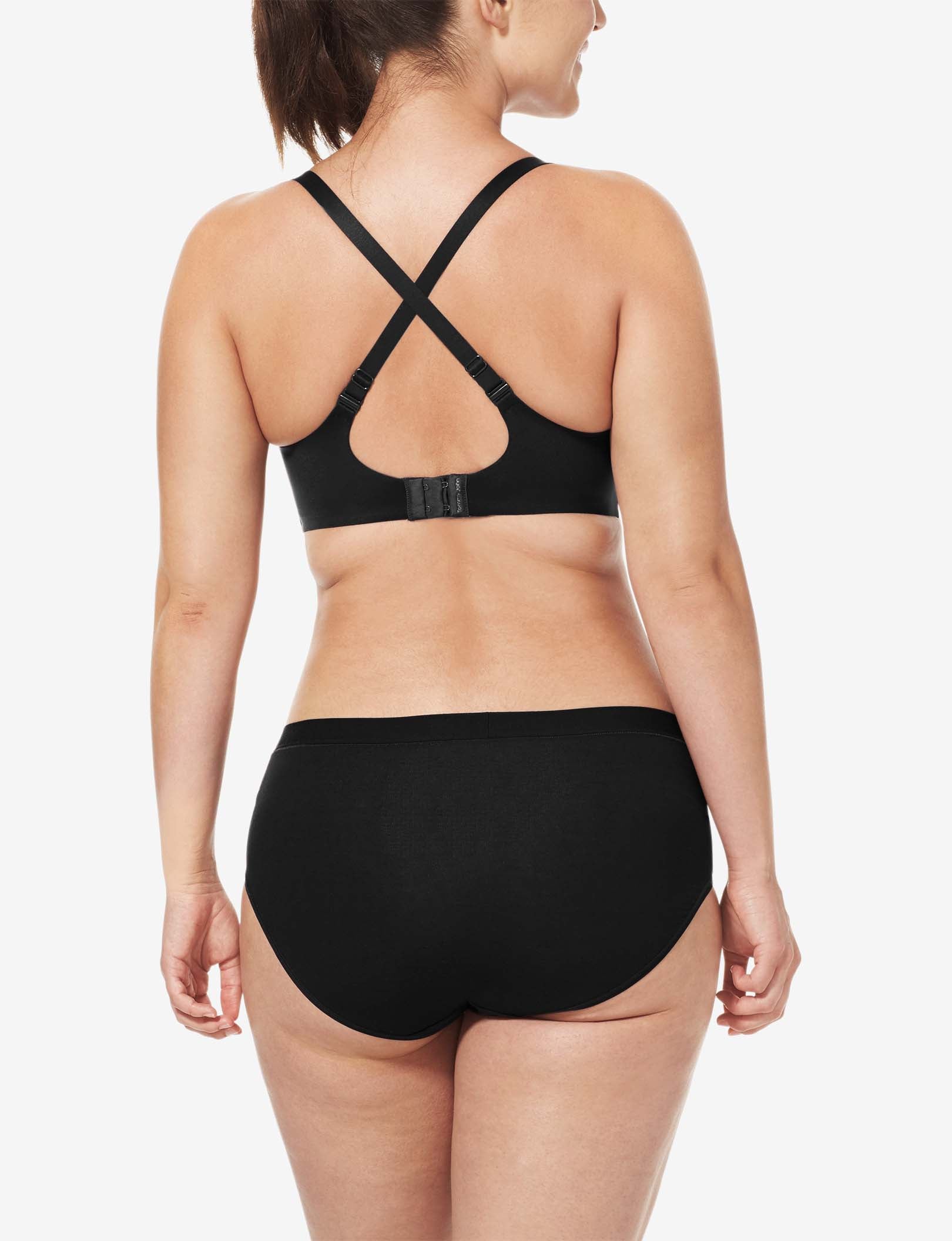 Second Skin Lightly Lined Demi Bra::Black