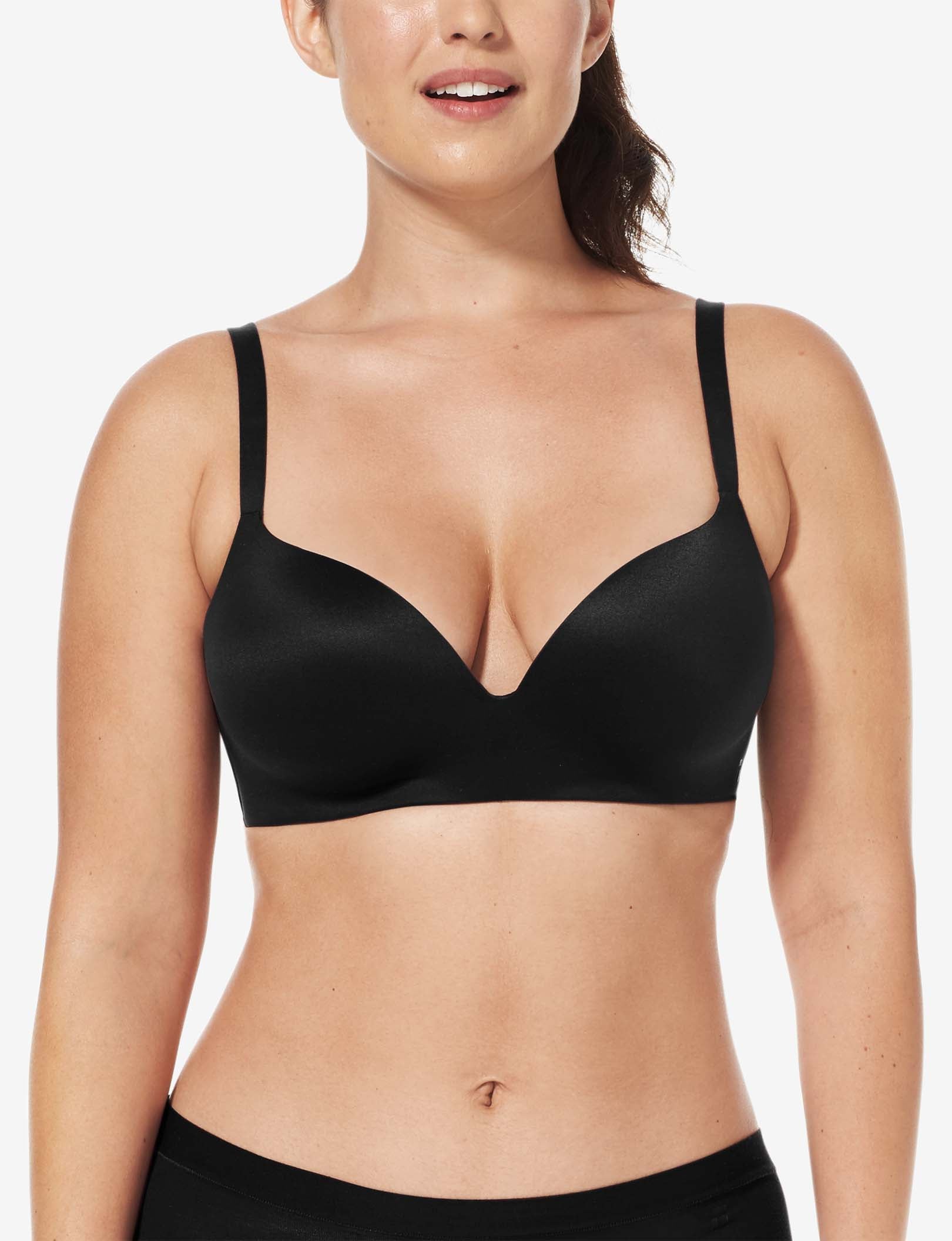 Second Skin Lightly Lined Demi Bra::Black