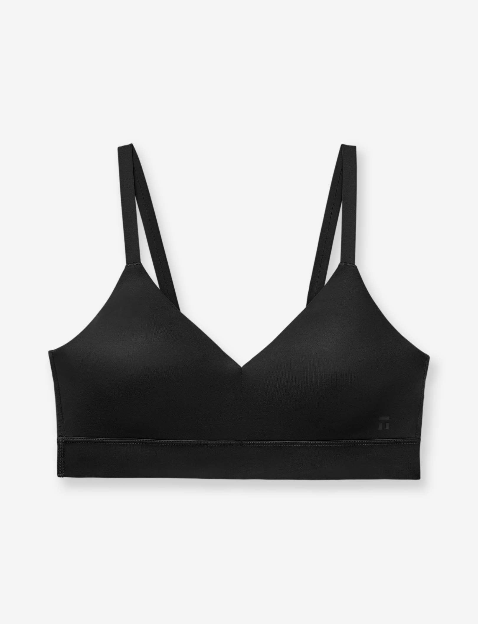 Second Skin Triangle Bralette::Black