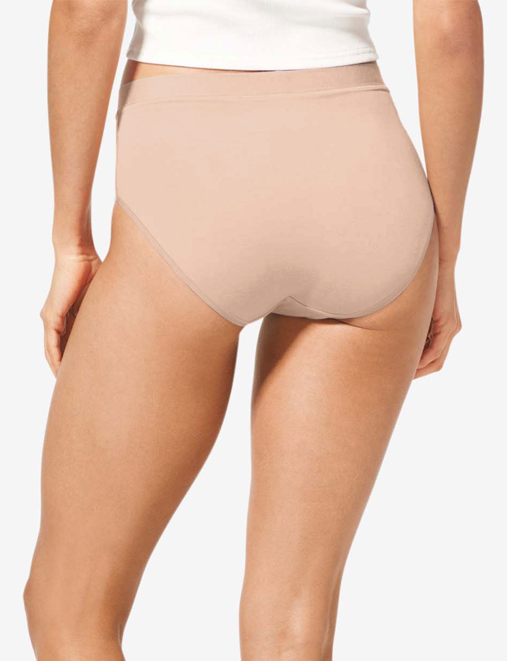 Women's Cool Cotton High Rise Brief::Maple Sugar