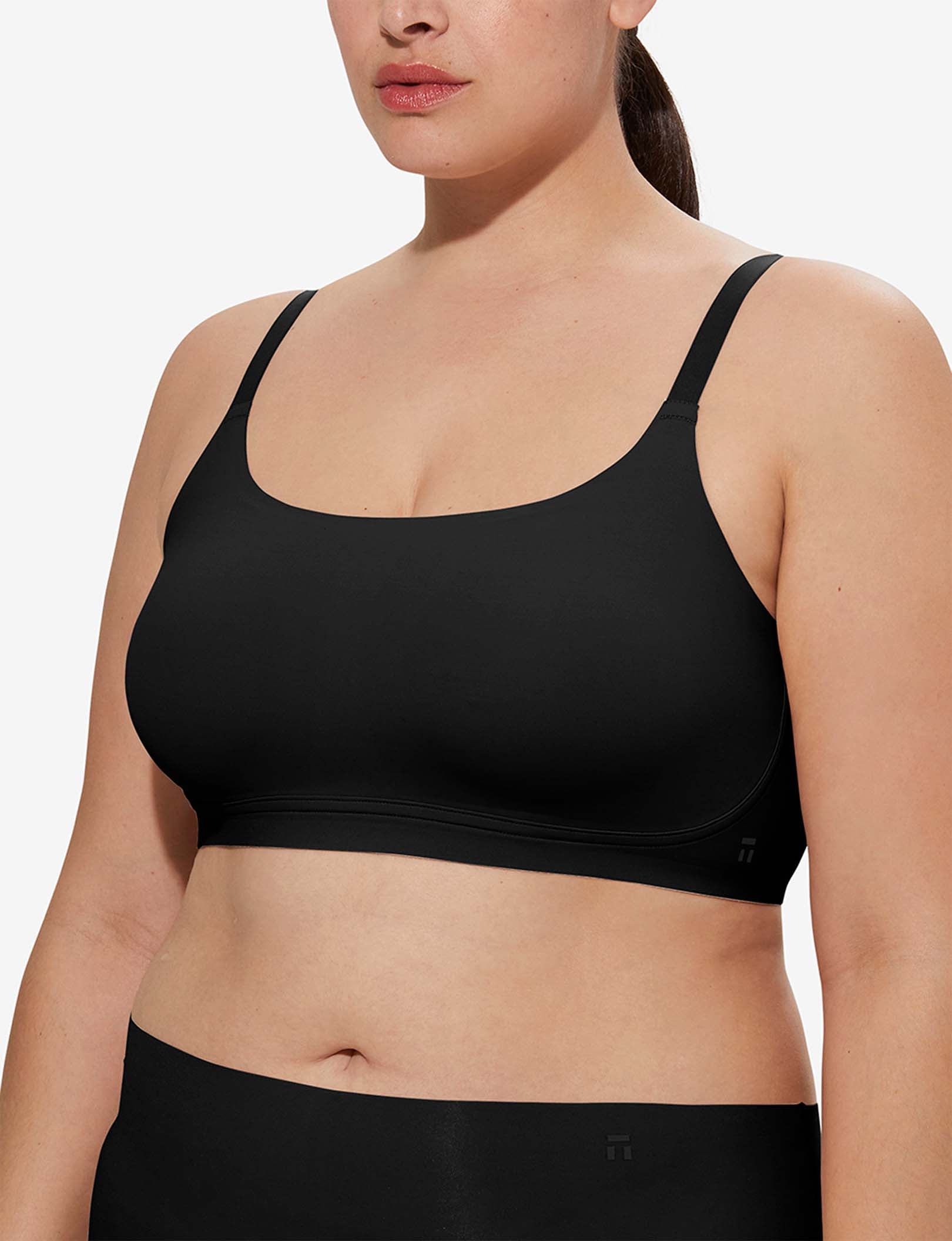 Women's Comfort Smoothing Scoop Bralette::Black