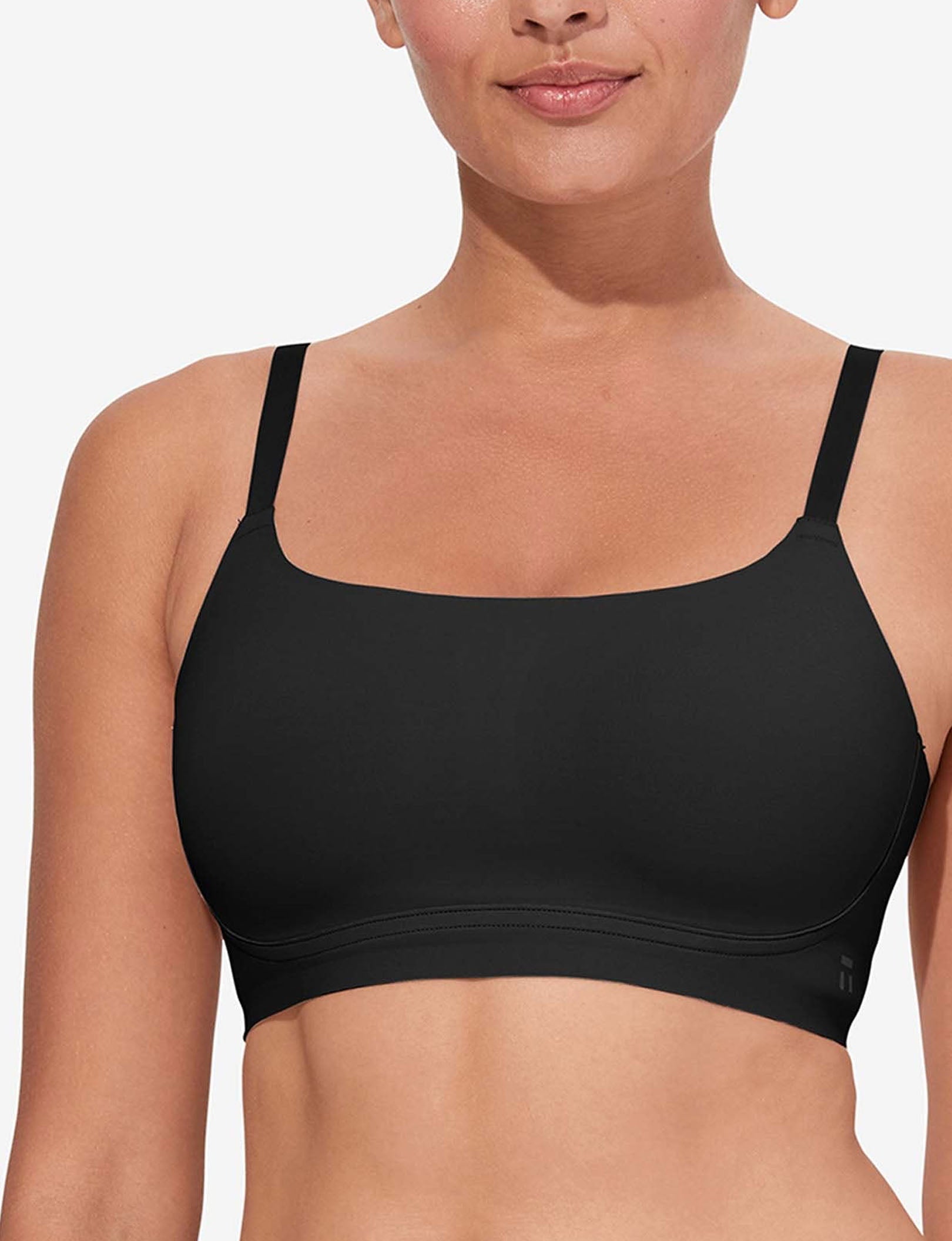 Women's Comfort Smoothing Scoop Bralette::Black