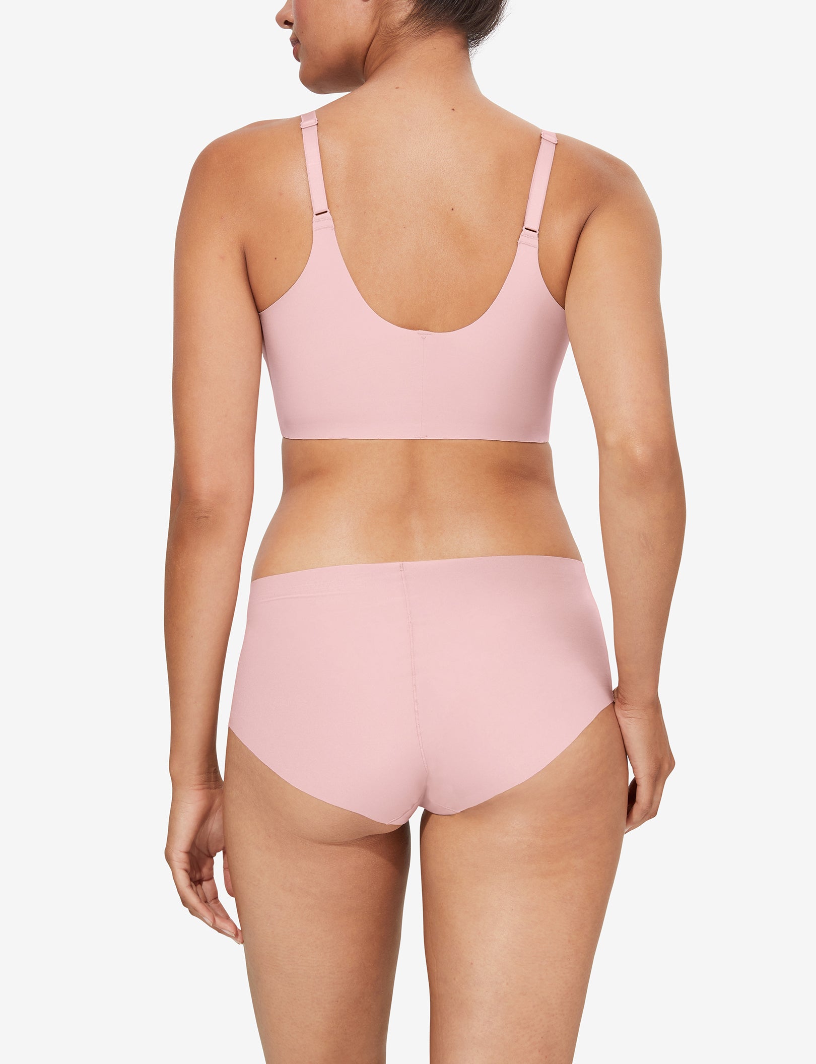 Women's Comfort Smoothing Scoop Bralette::Peachskin