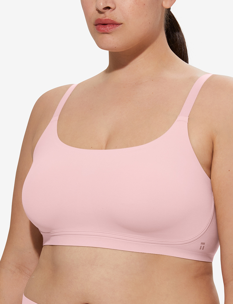 Women's Comfort Smoothing Scoop Bralette::Peachskin