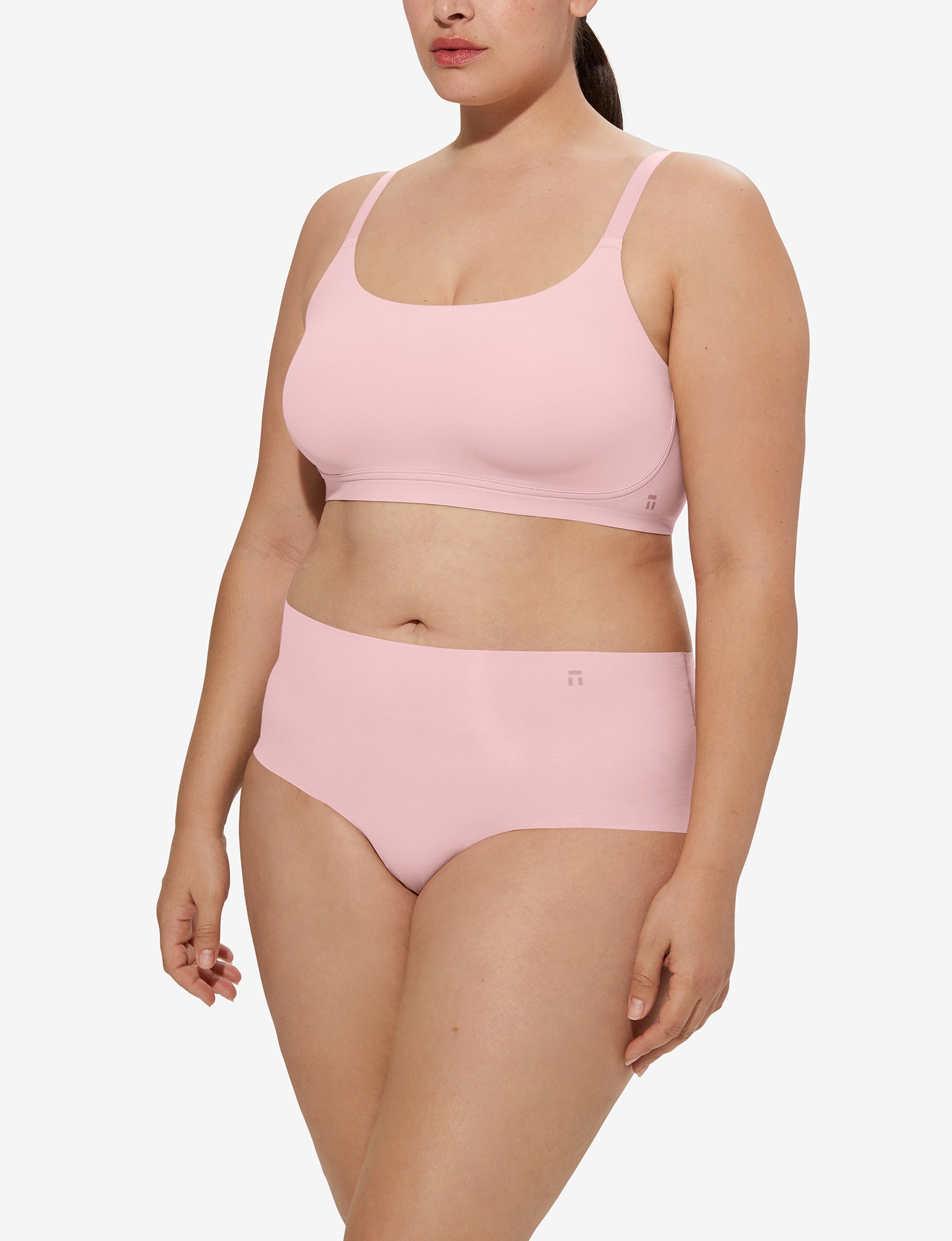 Women's Comfort Smoothing Scoop Bralette::Peachskin