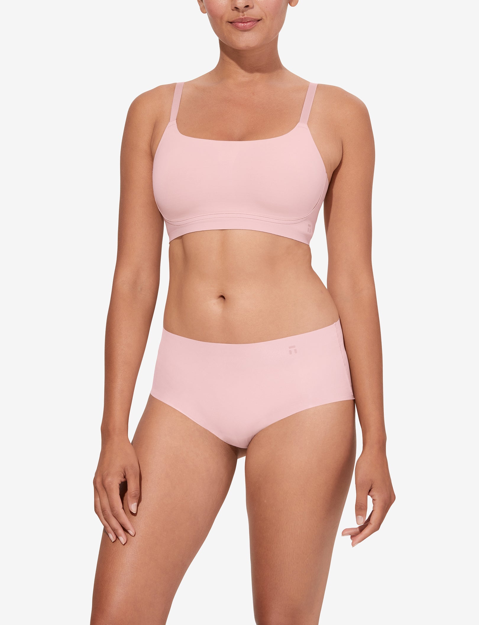 Women's Comfort Smoothing Scoop Bralette::Peachskin
