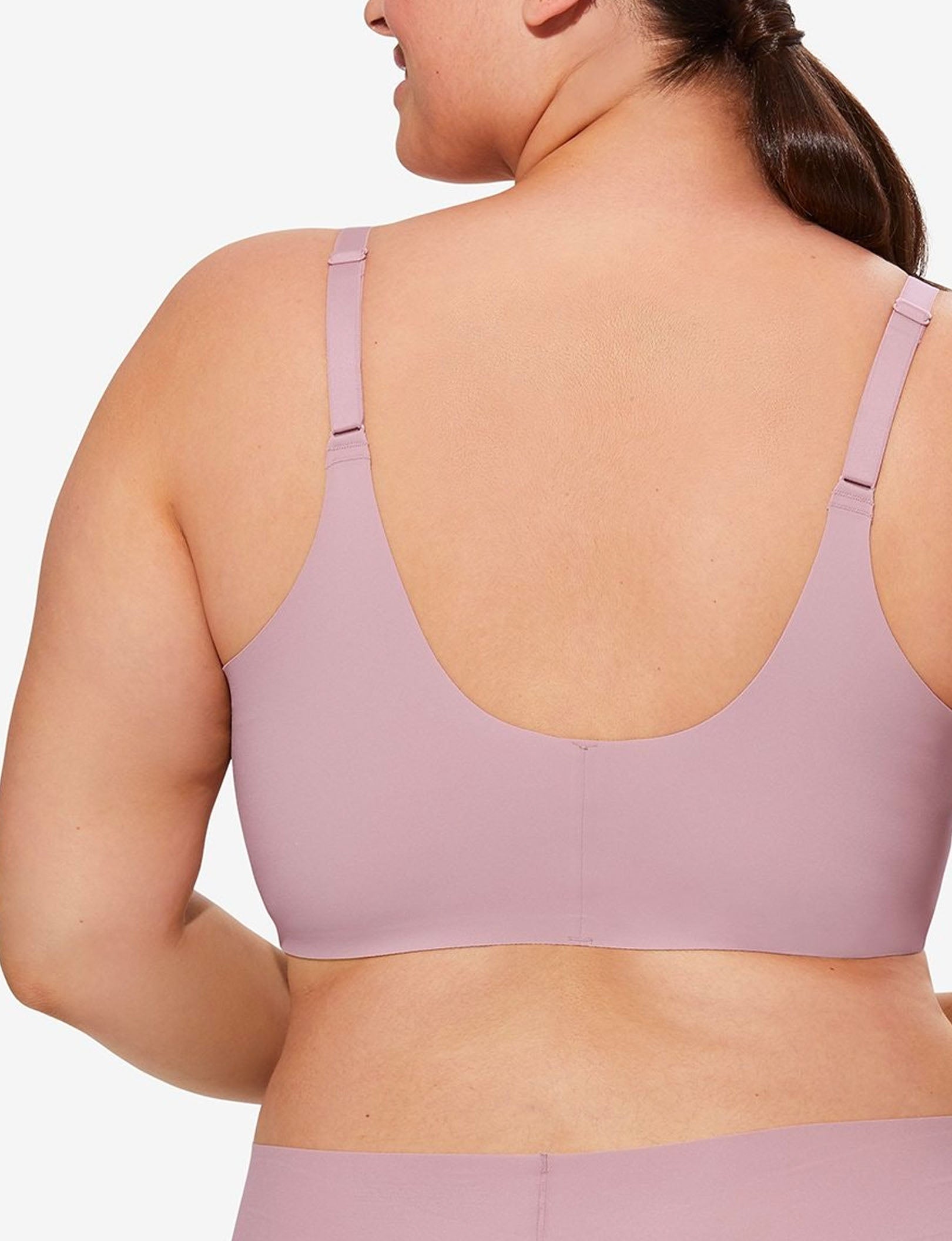 Women's Comfort Smoothing Scoop Bralette::Mauve Shadows