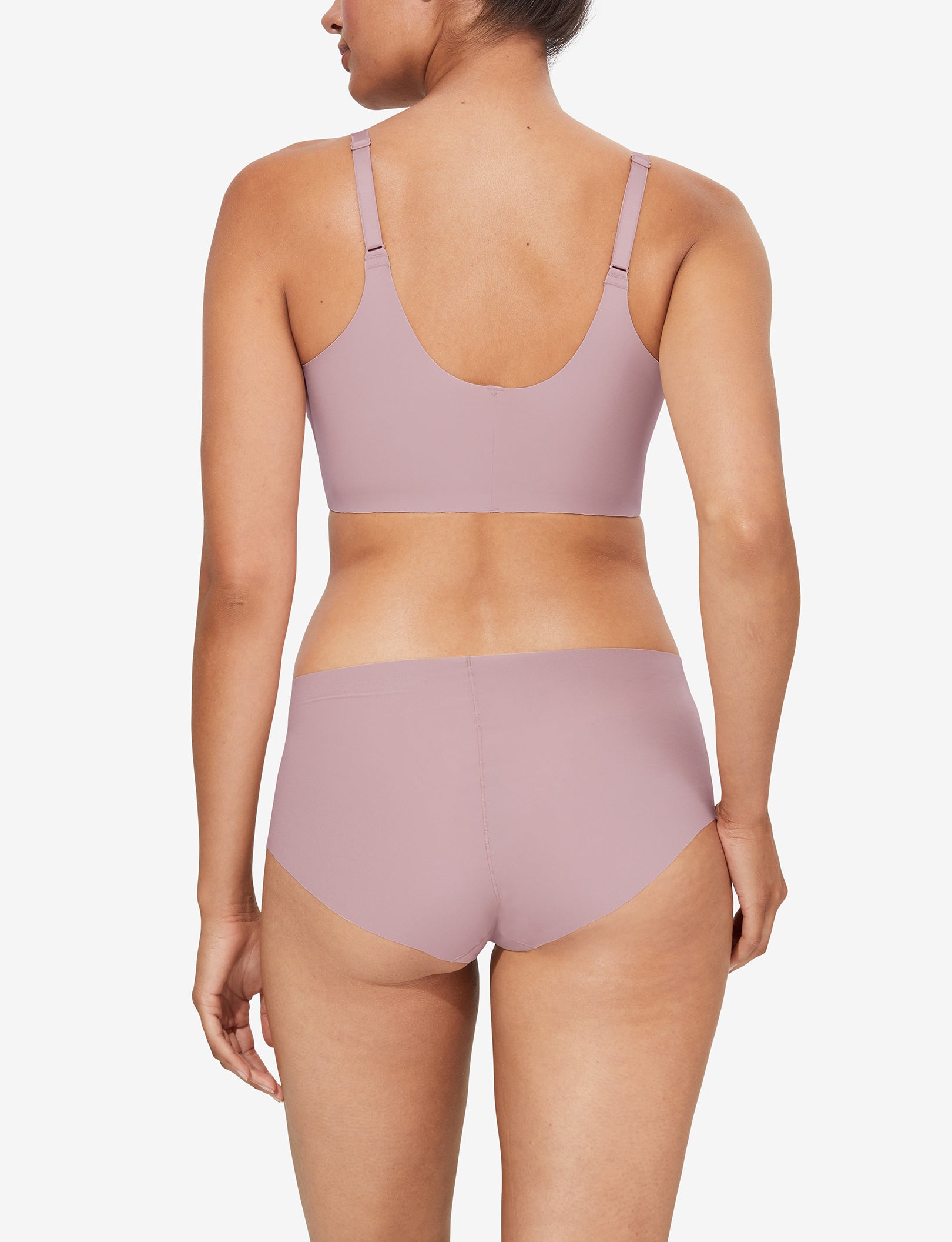 Women's Comfort Smoothing Scoop Bralette::Mauve Shadows