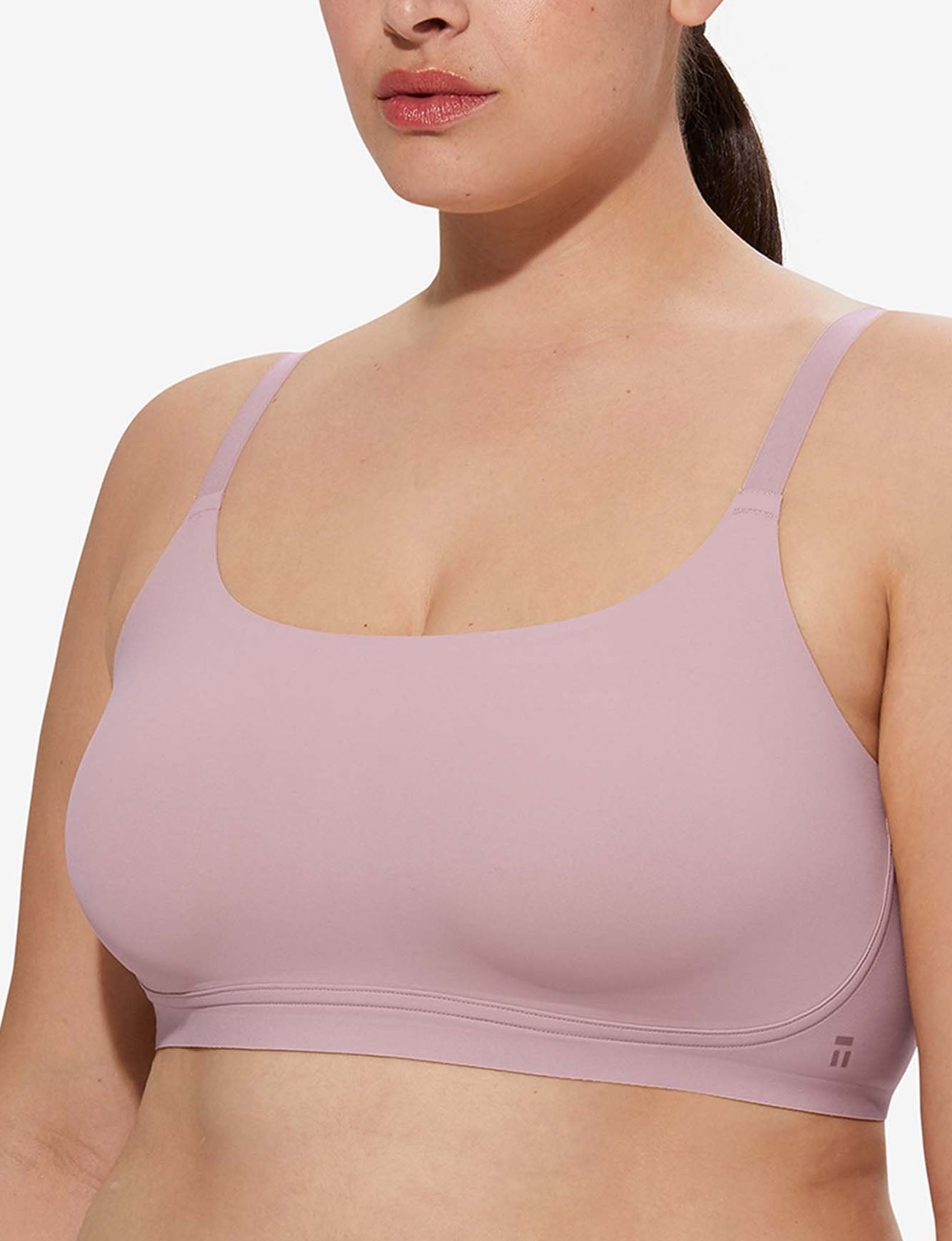 Women's Comfort Smoothing Scoop Bralette::Mauve Shadows