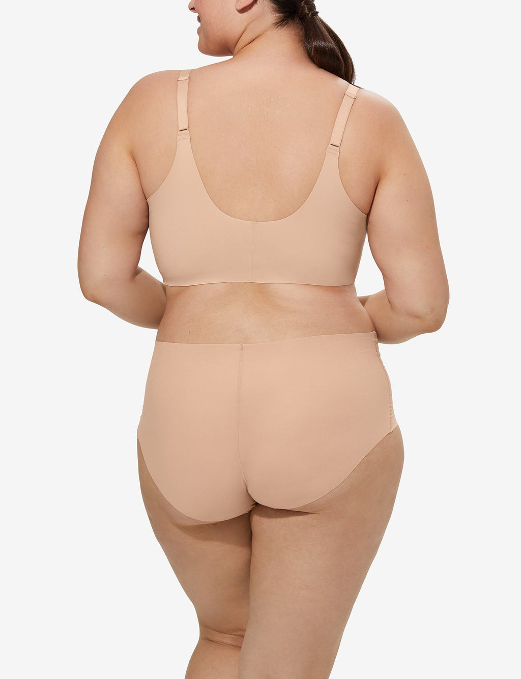 Women's Comfort Smoothing Scoop Bralette::Rugby Tan