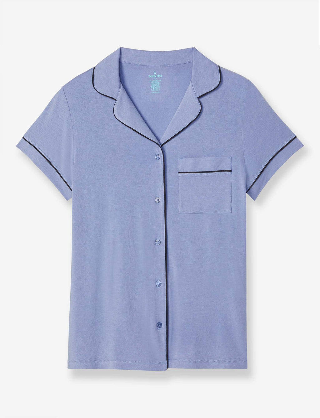 Women's Pajama Short Sleeve Top::English Manor