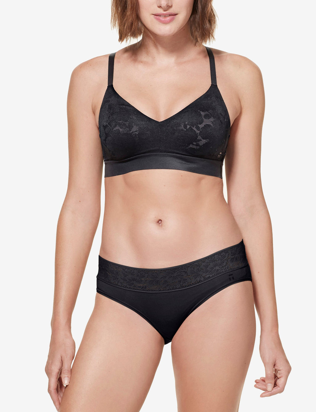 Second Skin Comfort Lace Bralette::Black Lace