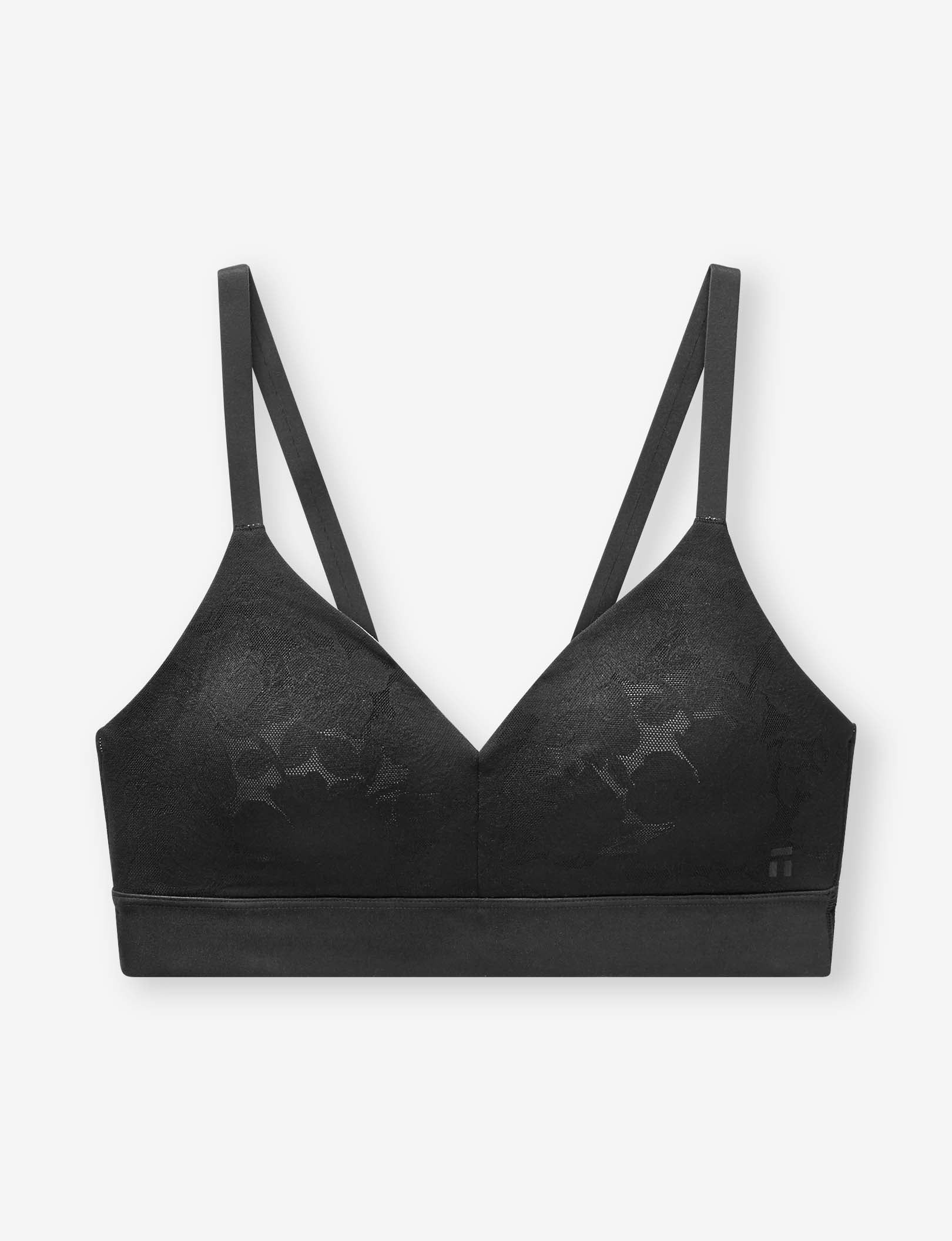 Second Skin Comfort Lace Bralette::Black Lace