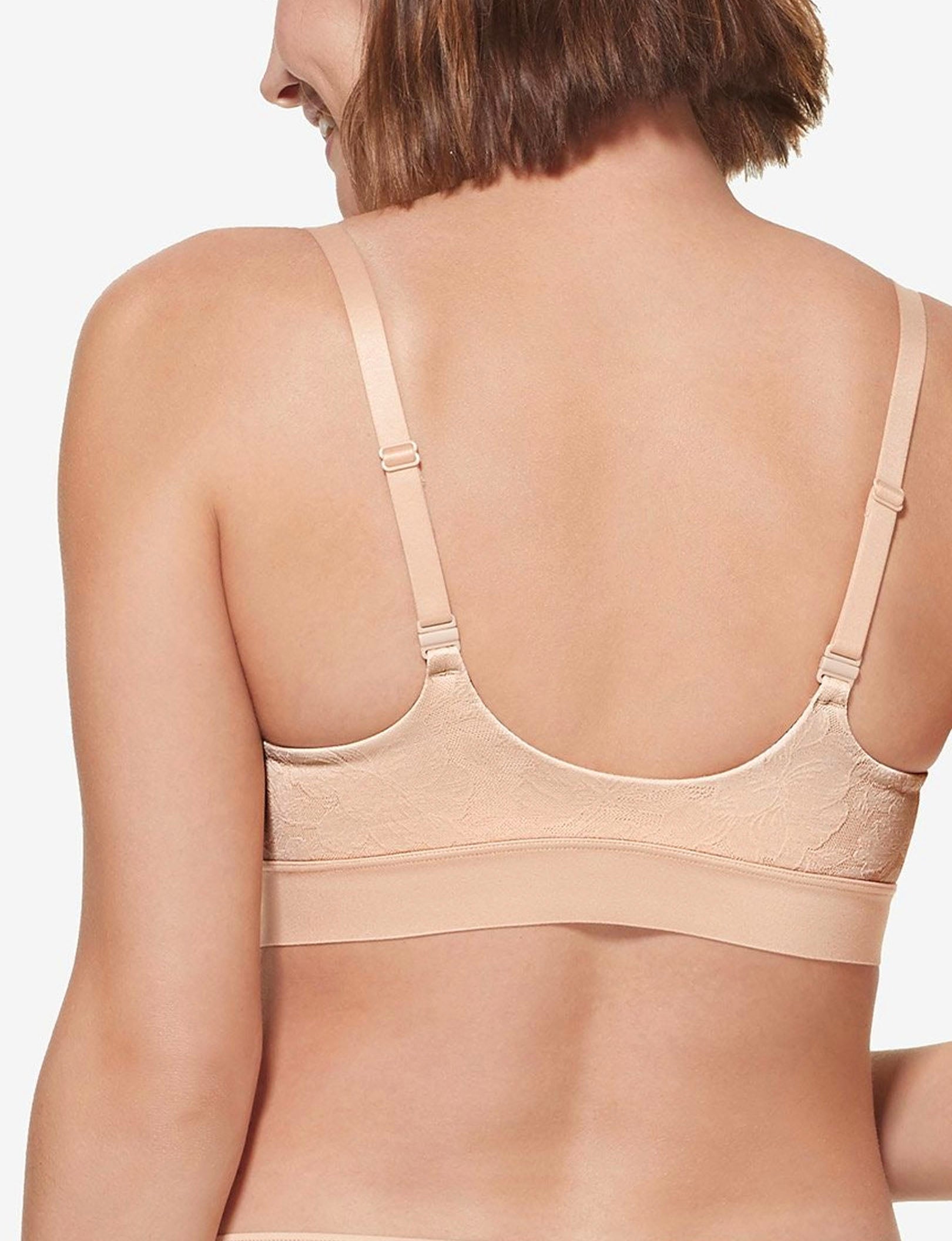 Second Skin Comfort Lace Bralette::Maple Sugar Lace