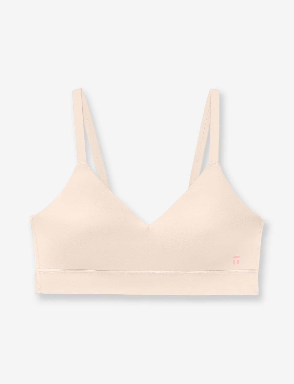 Second Skin Triangle Bralette::Soft Pink
