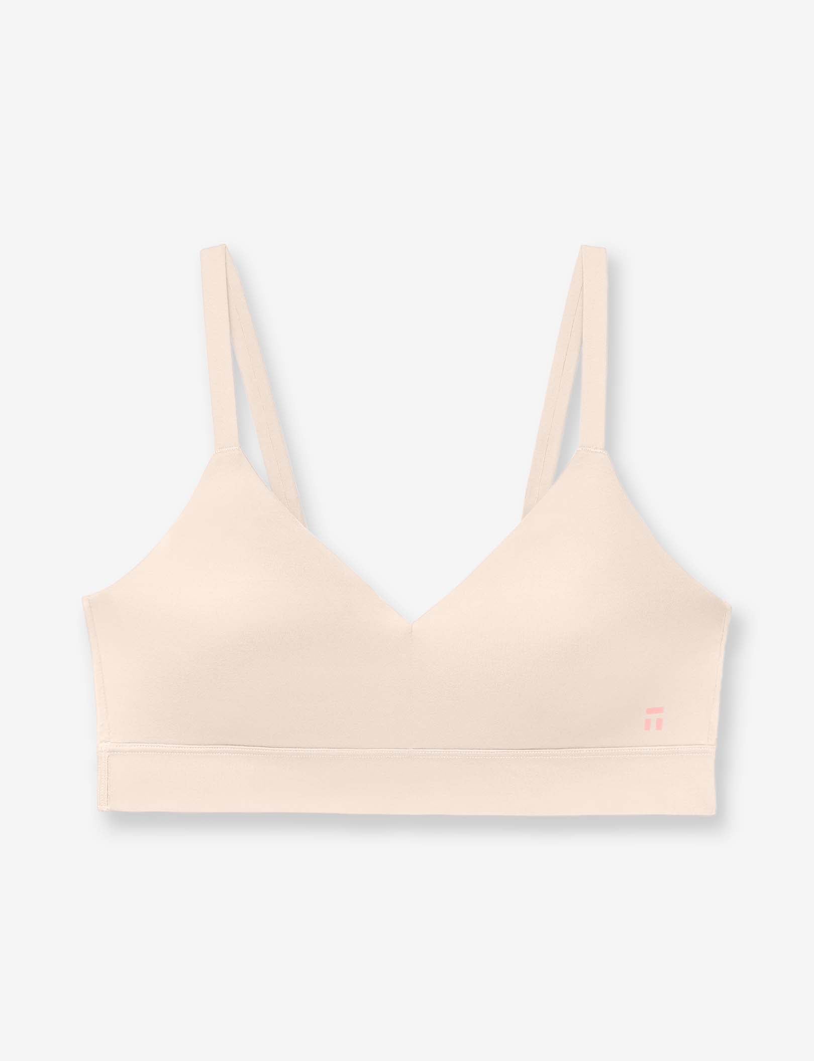 Second Skin Triangle Bralette::Soft Pink