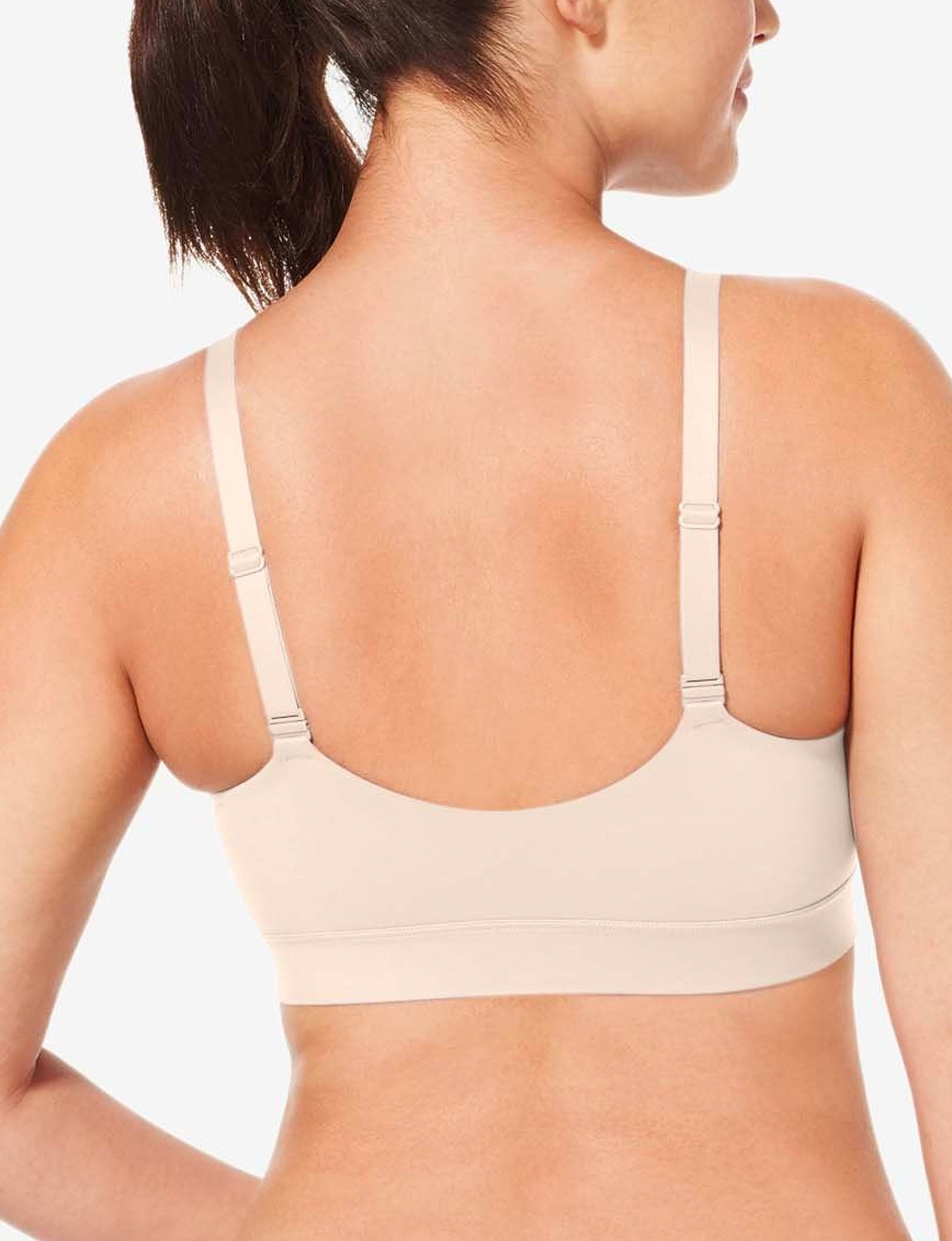 Second Skin Triangle Bralette::Soft Pink