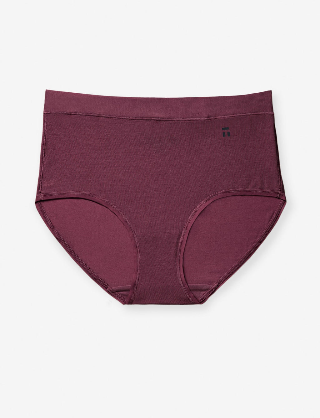 Second Skin Self Waistband High Rise Brief::Winetasting